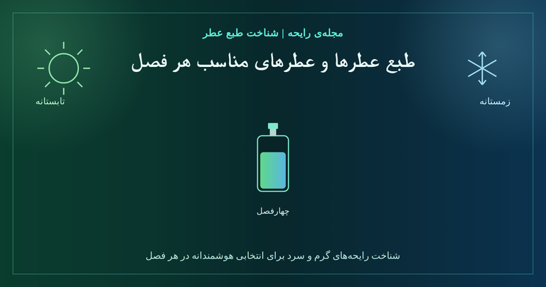 طبع عطر ها و فصلشان